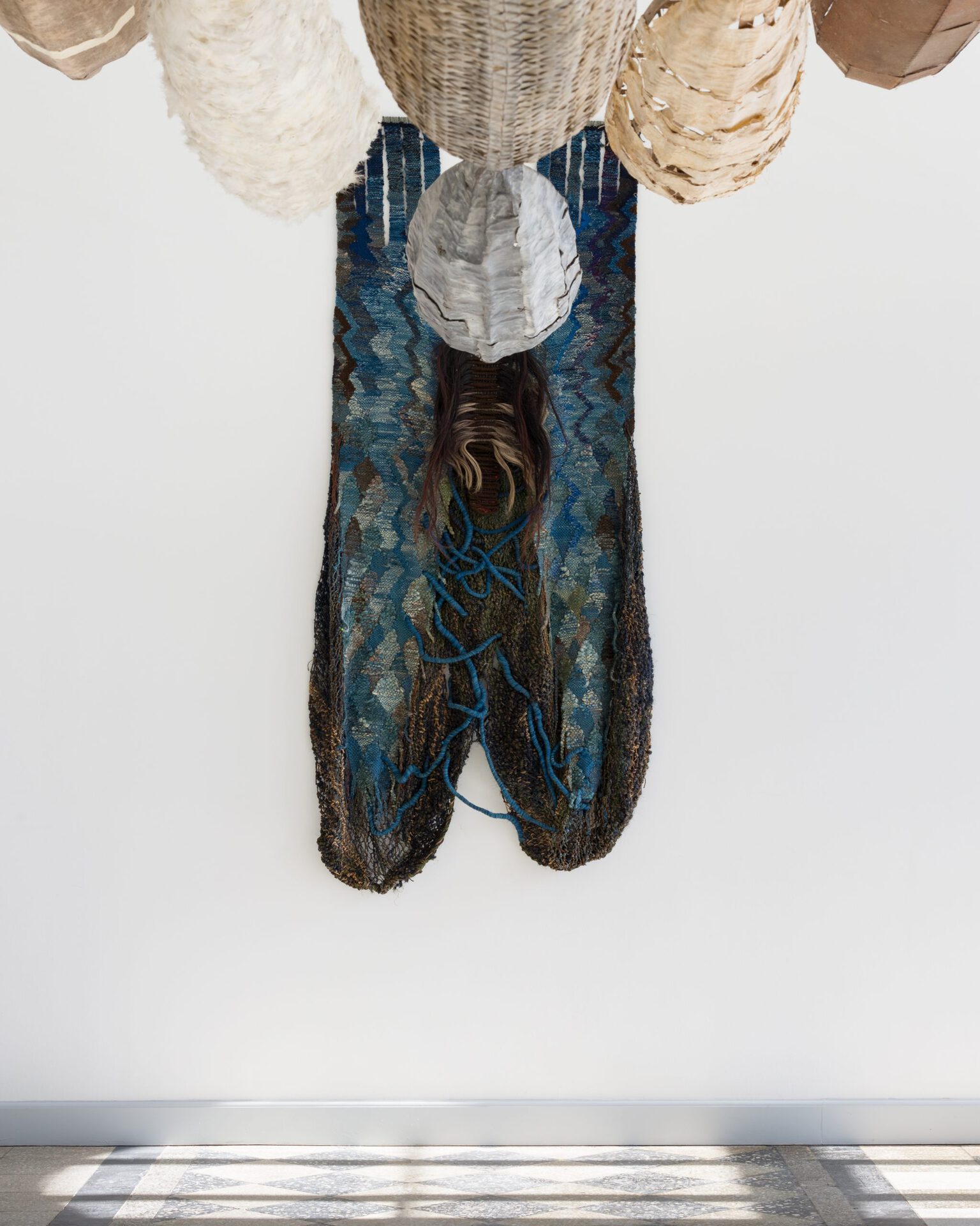 Annette Holdensen, Lightning, wool, horsehair and sisal1978, 230 x 160 cm