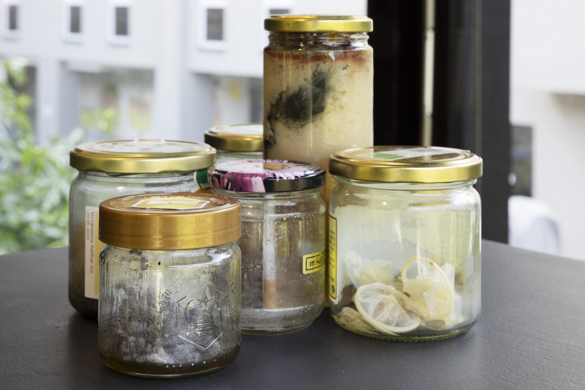 Gabbi Cattani, Honeypot#1-8 (detail), mixed media, 39.5x39.5x10 cm.