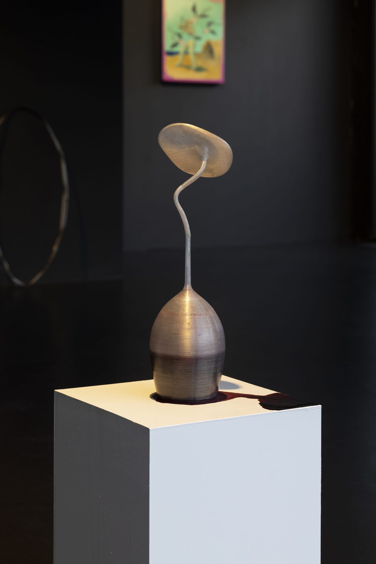 Jiyoon Chung, A hair of the dog (detail), 2022, 3D printed PETG, red wine, dimensions variable.