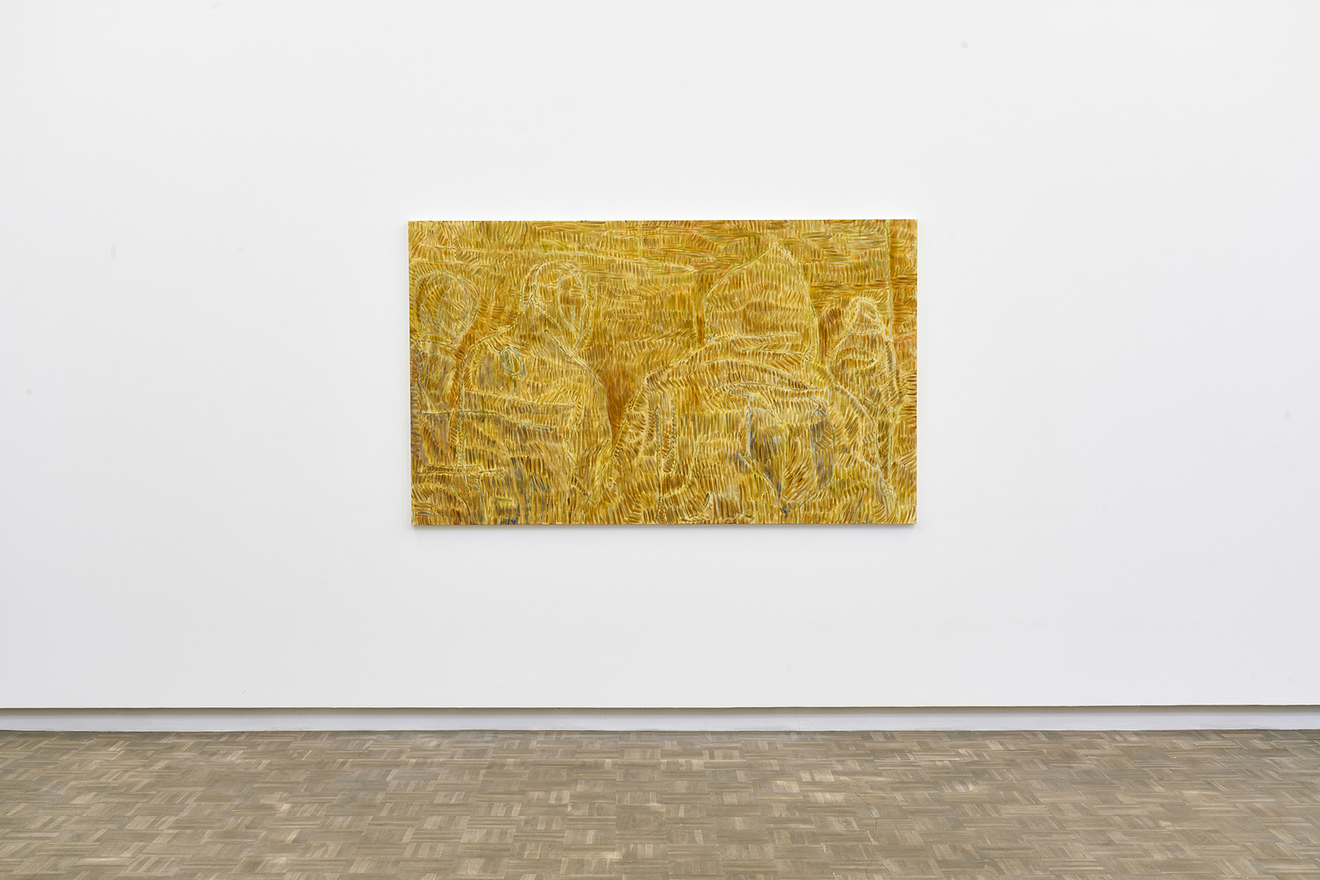 Achraf Touloub, untitled (Epinay), 2022 | Oil on canvas, 200 x 120 x 3,5cm (installation view)