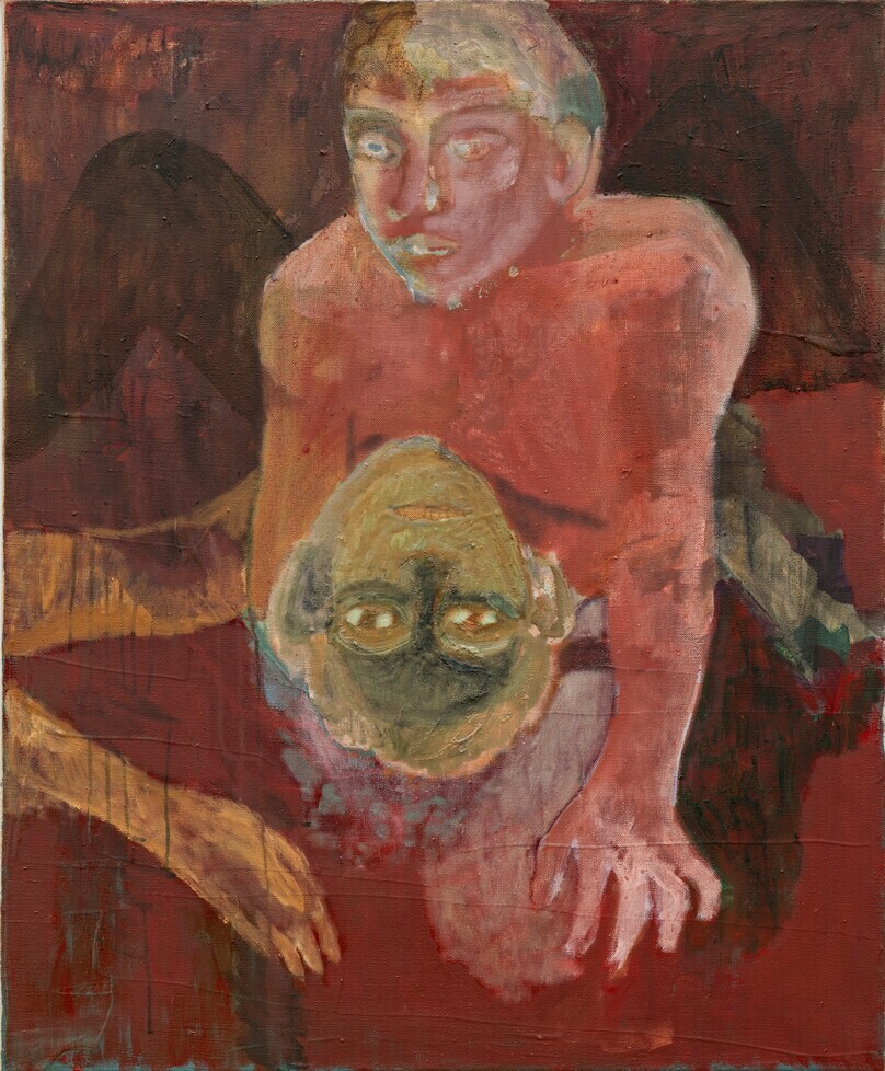 Barbara Wesołowska, In vain, 2022, oil on linen,79 x 65 cm