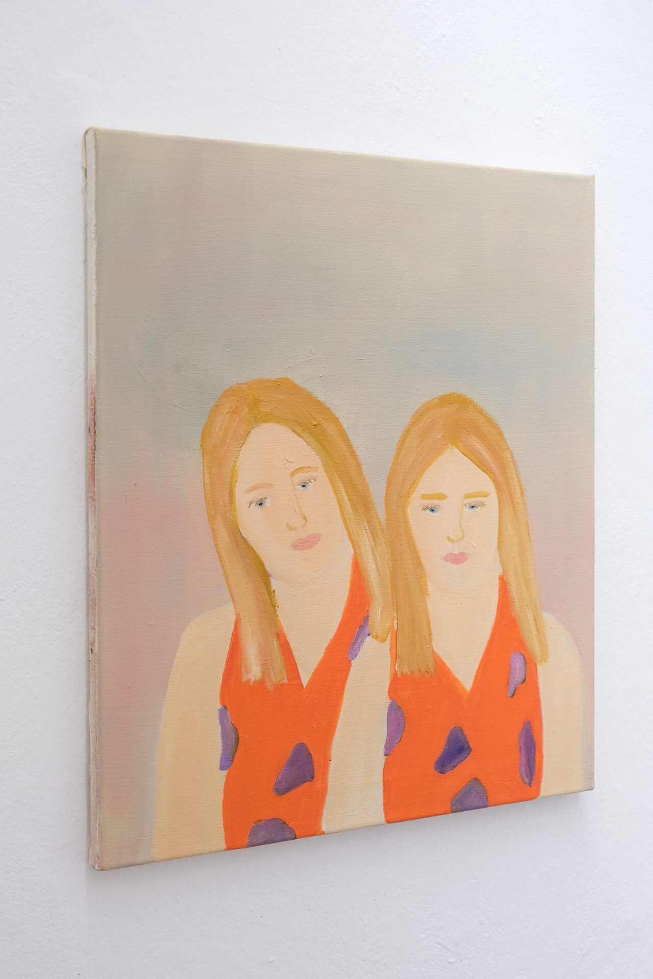 Josefine Schulz, Ginger &amp; Rosa, 50 x 60cm, Öl auf Leinwand, 2022