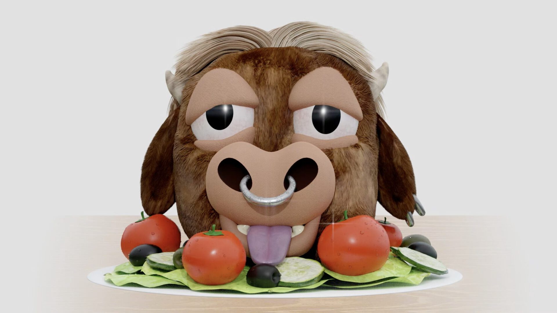 Linus Berg, Taunting Tom, 2022, 3D animation still, 0:40 min