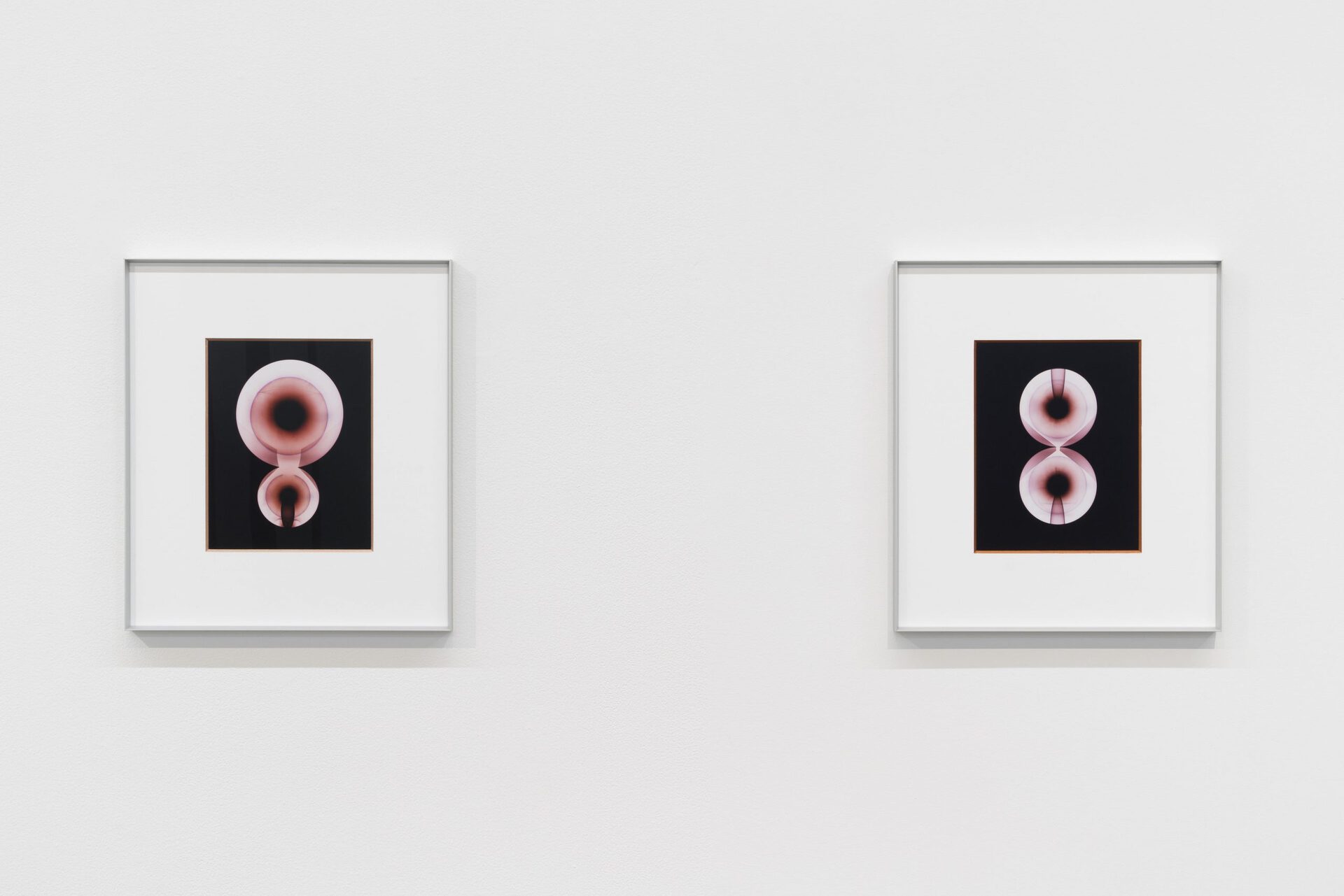 Gabriele Beveridge, Light Pool 1 & Light Pool 2, 2022. Photogram, unique gelatin silver print, artist's frame, 50 x 40 x 5 cm. (19¾ x 15¾ x 2 in.)