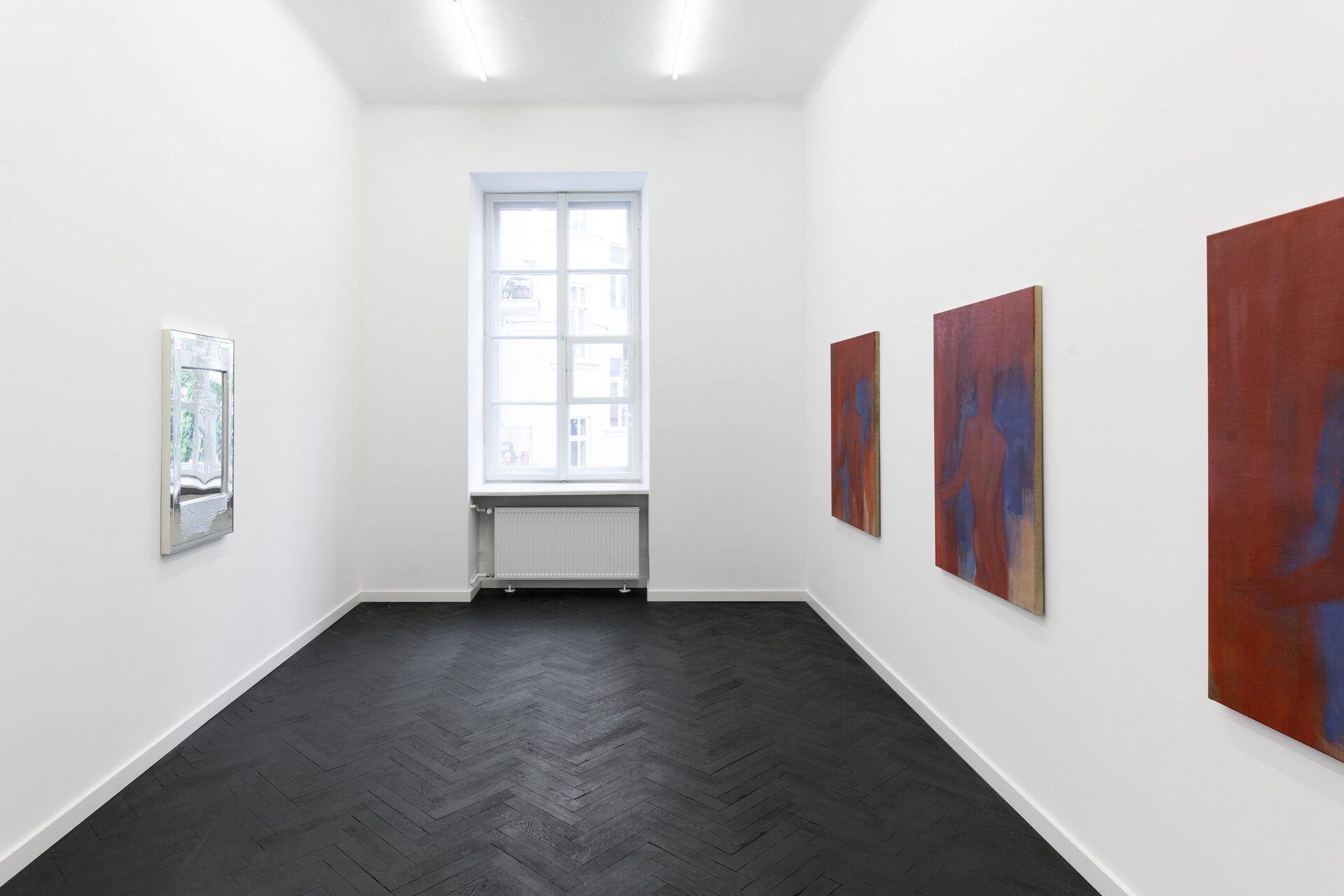 Julia Dubsky, Hannah Sophie Dunkelberg, Heike-Karin Föll, Neuzeit Grotesk, group show at Gunia Nowik Gallery, 2022, exhibition view. Courtesy of Gunia Nowik Gallery.