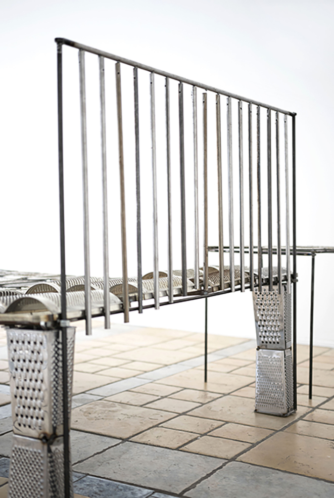 Anica Seidel, Bed, 2022, sculpture, 91 x 115 x 205 cm, Detail 1