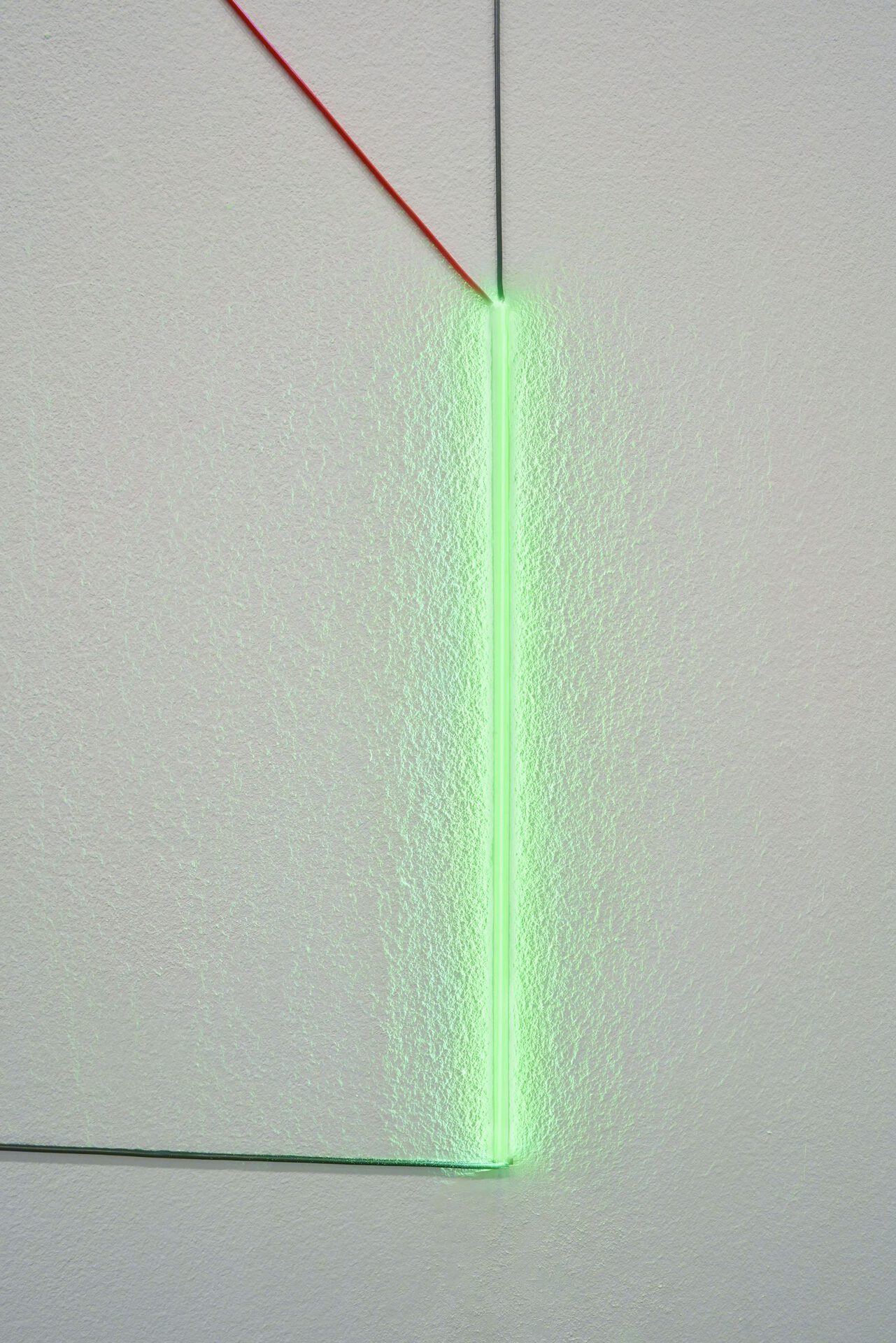 Haroon Mirza Light Work XLIII, 2022 LED tape, wire and copper tape Dimensions variable Courtesy of max goelitz Copyright the artist Photo: Milena Wojhan