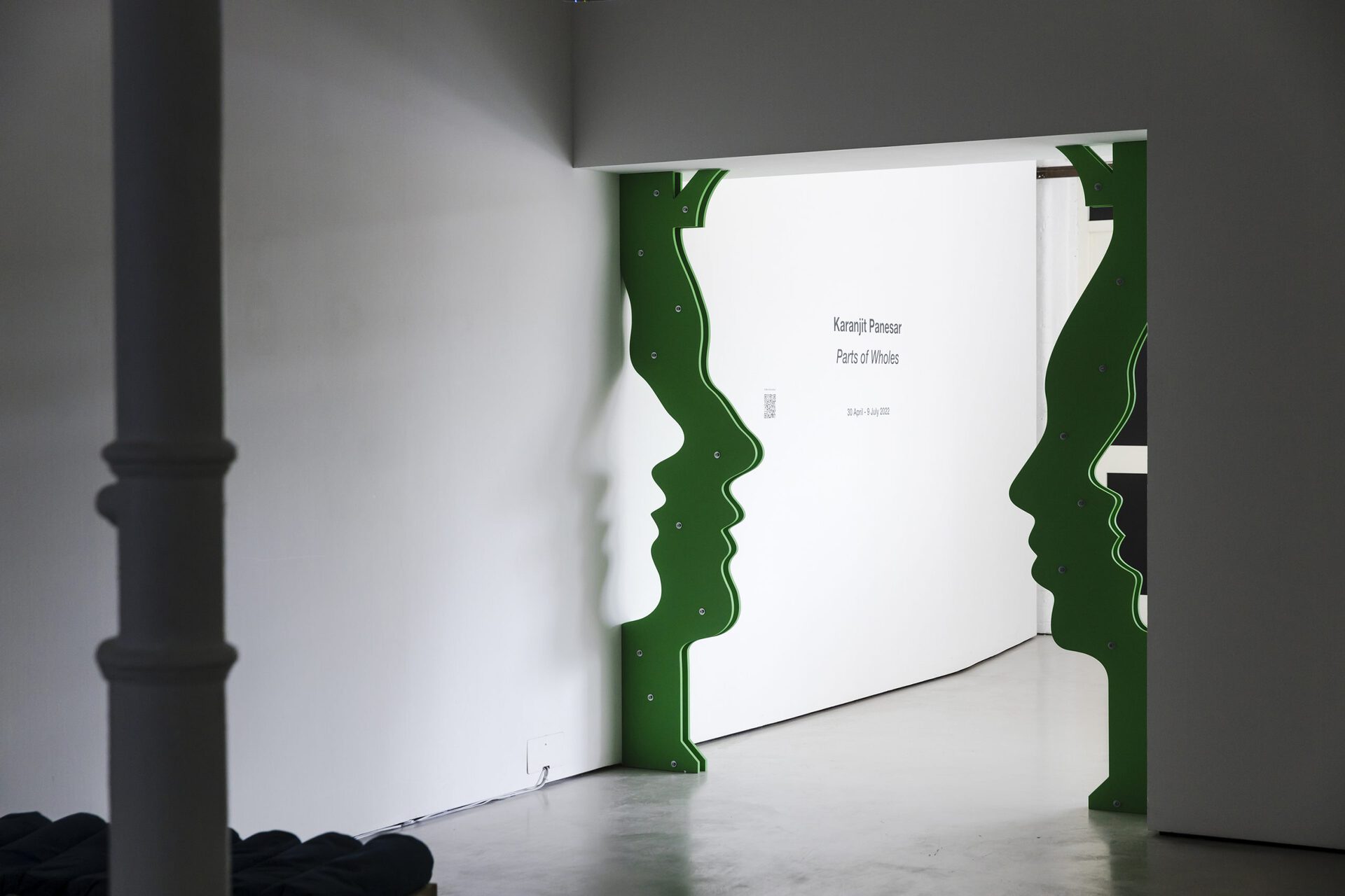 aranjit Panesar, Profiles 1 & 2, installation view, Workplace Foundation, 2022