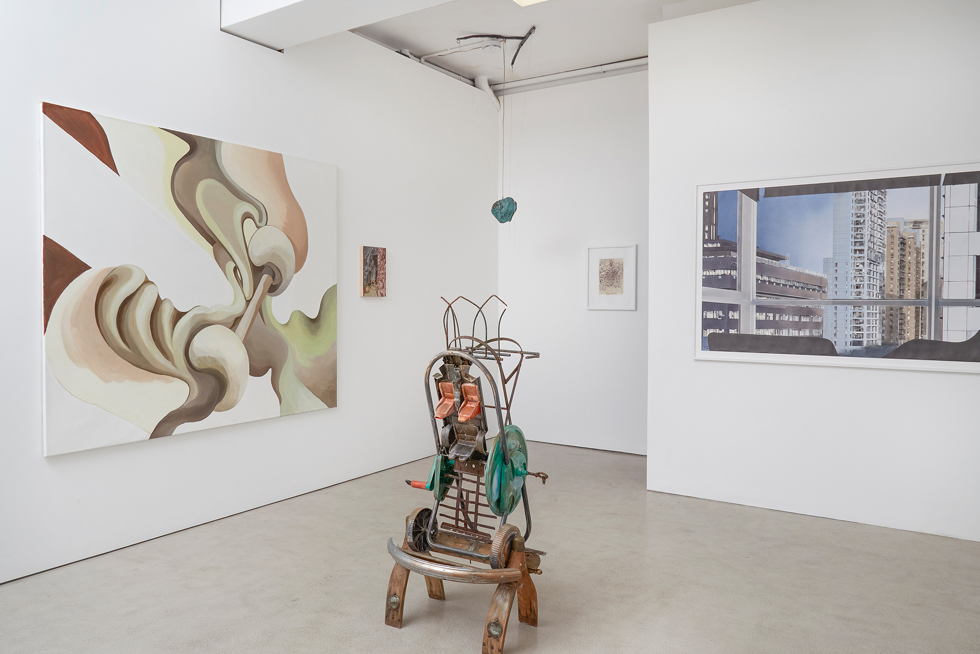 Look, lightning has struck the flowers- installation view