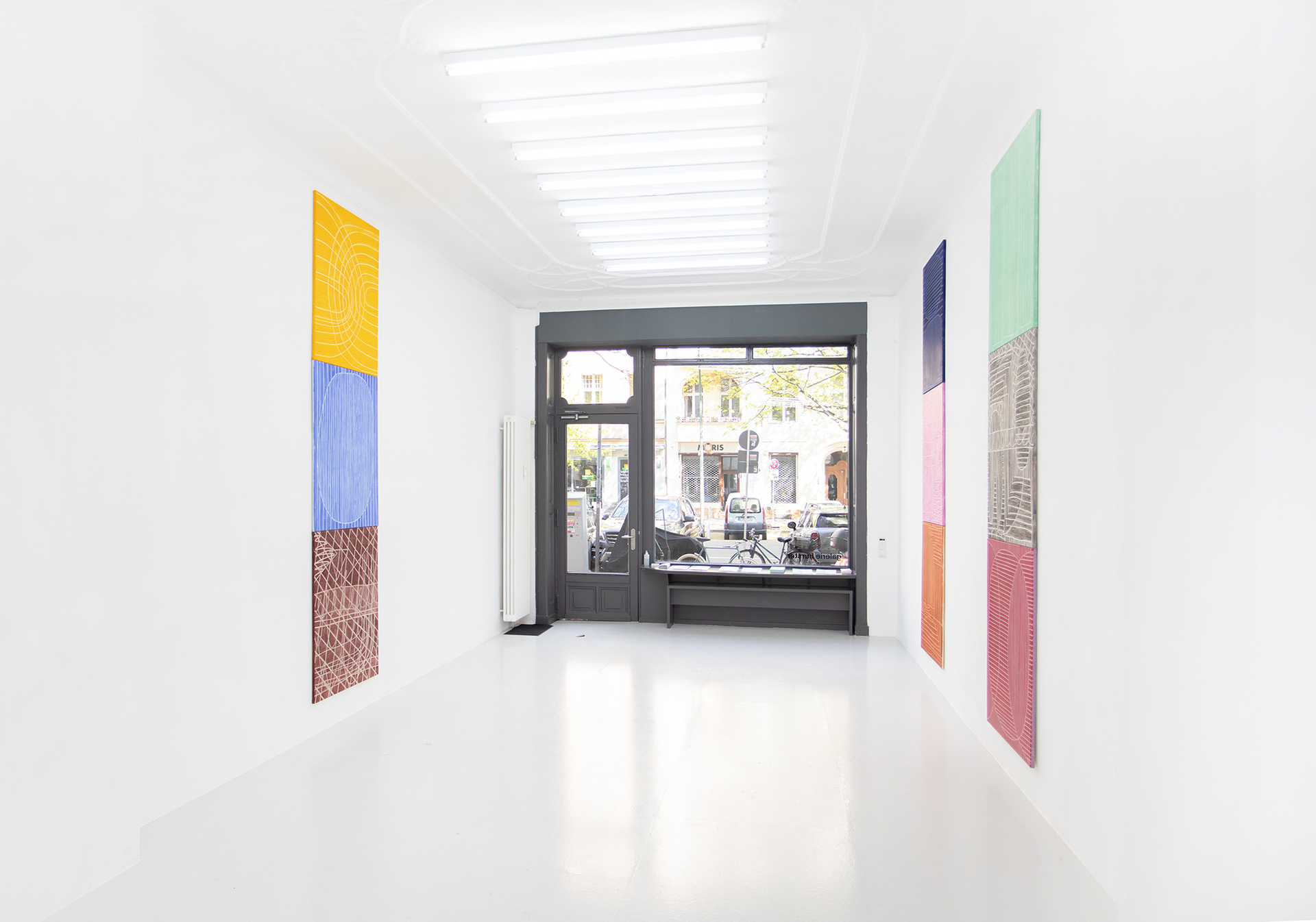 Installation view at galerie burster Berlin, 2022