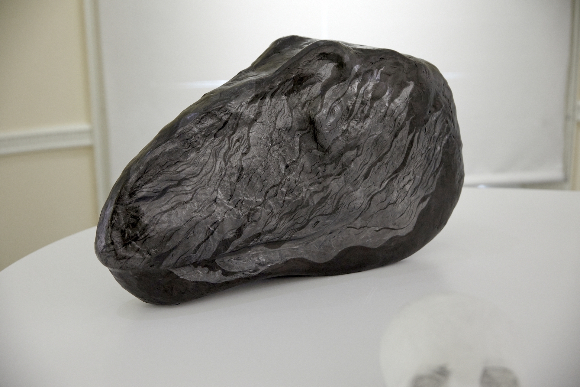 Marianne Walker, Molten Lumpen,2022, ink and pencil on sculpted paperclay, 60 x 70 x 20cm