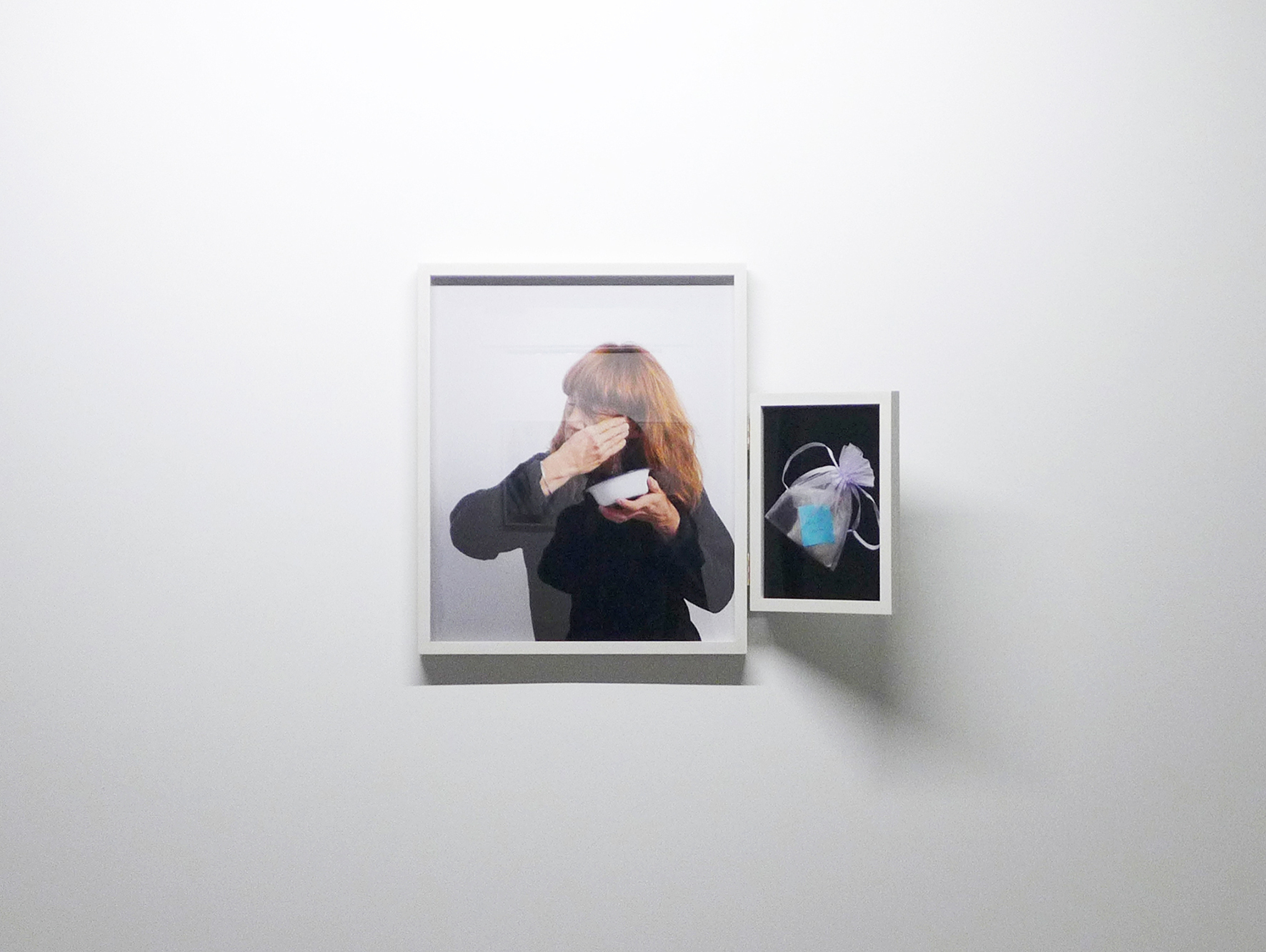 Sonya Schönberger, LOSS, 2021, diptych, photographs, 50 x 60 cm and 23 x 32 cm, mirror, 23 x 32 cm