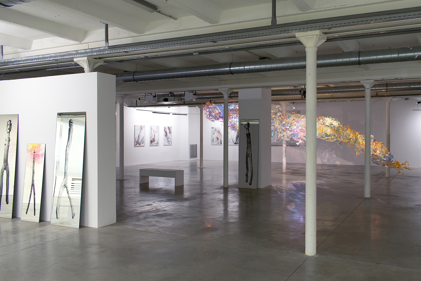 Mimicry—Empathy, installation view (Alexandra Leykauf, Susanne Bürner, Berta Fischer)
