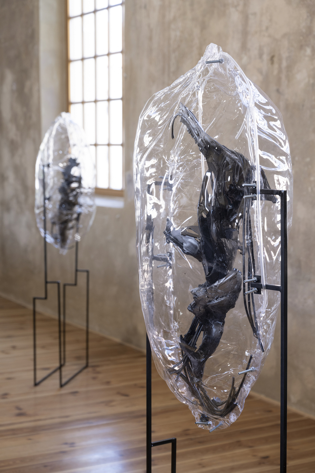 Yein Lee – Rejuvenate Body Order Now, 2021 – 2022, 3D print, epoxide binder, wire, computer spare-parts, sheet metal, steel, Variable dimensions (detail)