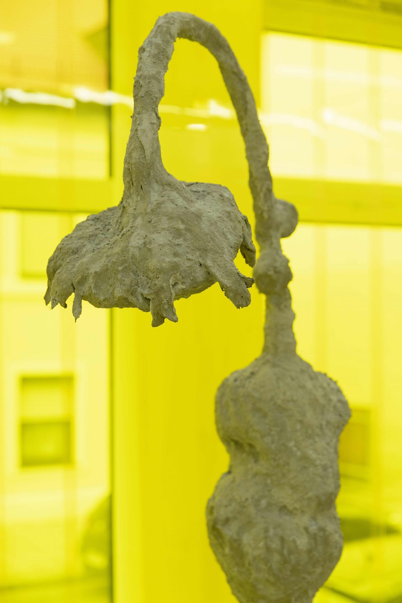 James Lewis - Not just suffering, but all forms of consciousness - (Resend) (detail), 2022, wood, plaster bandage, concrete, steel, 209x78x102 cm