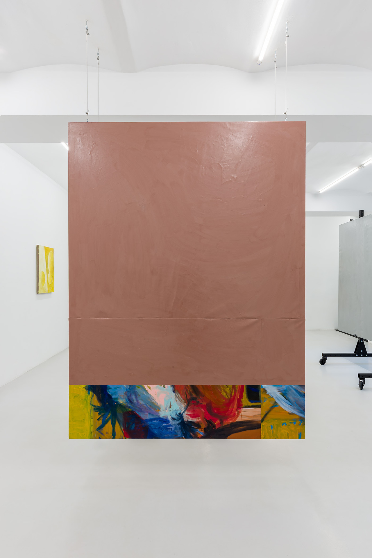 Krzysztof Mętel,  Untitled (9), 2022, oil, enamel, canvas, 200 x 150 cm