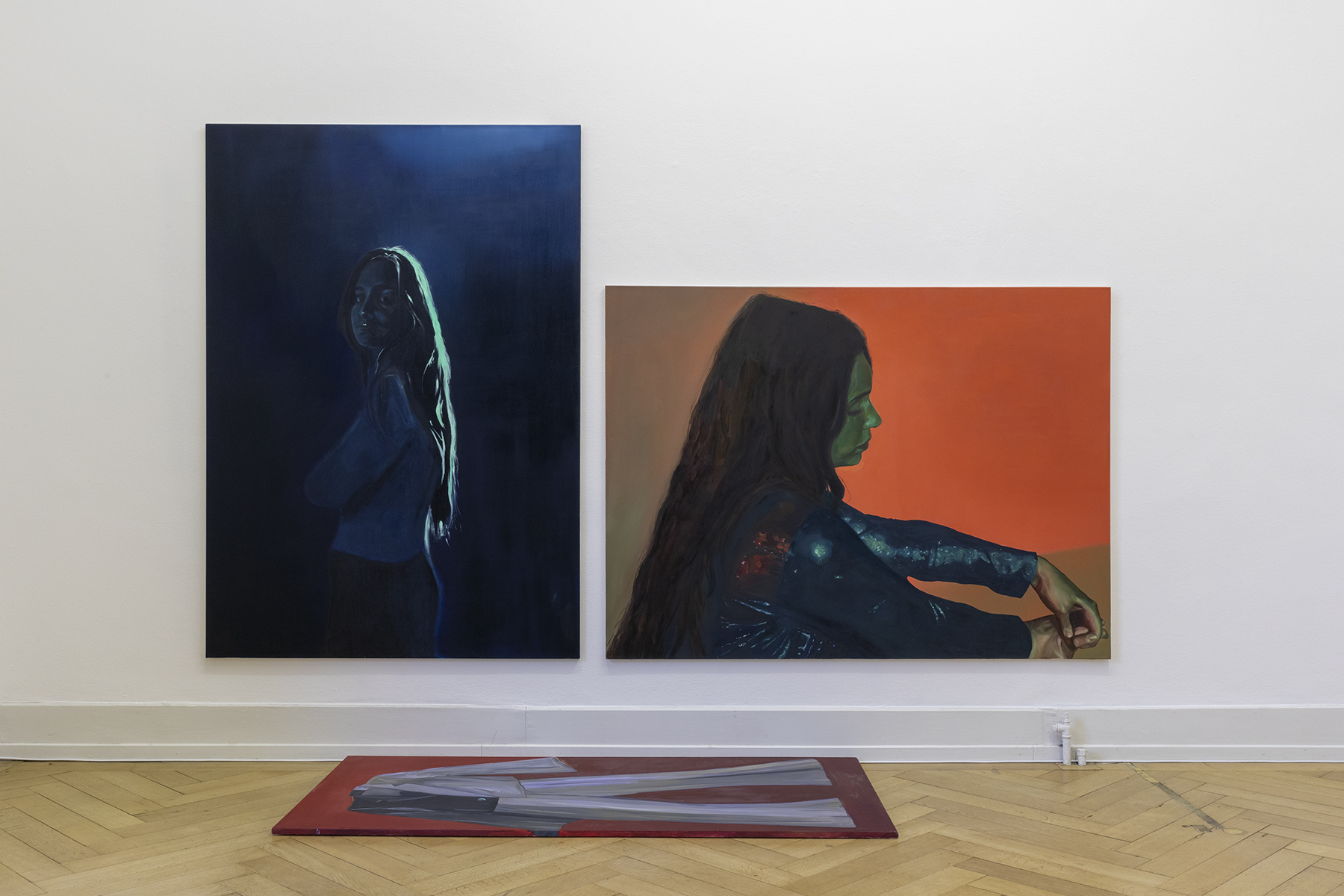 Mariana Tilly, HITTING IN THE MATERIAL WORLD (I, II, III), 2022.