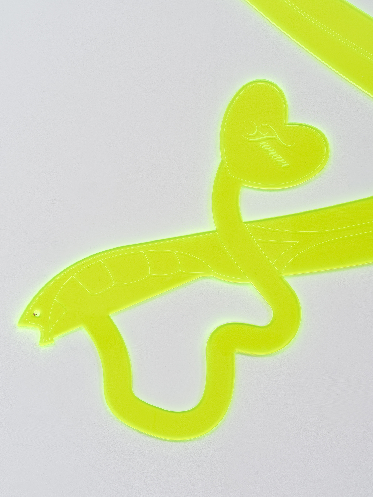 Shamiran Istifan, Chiasm of Lovemaking / Gouriye (detail), 2022, Acrylic, 77.5 x 120 cm. Courtesy the artist and Moarain House, London Photo: Theo Christelis
