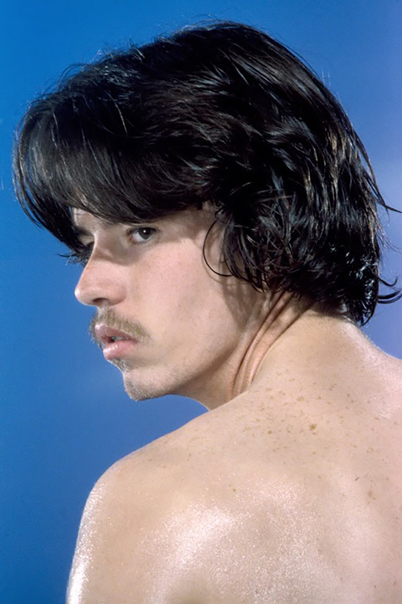 Bob Mizer, Dean Adams, Los Angeles, 1986, Vintage color transparency, cibachrome print 1/3, 10.5 x 7 cm.
