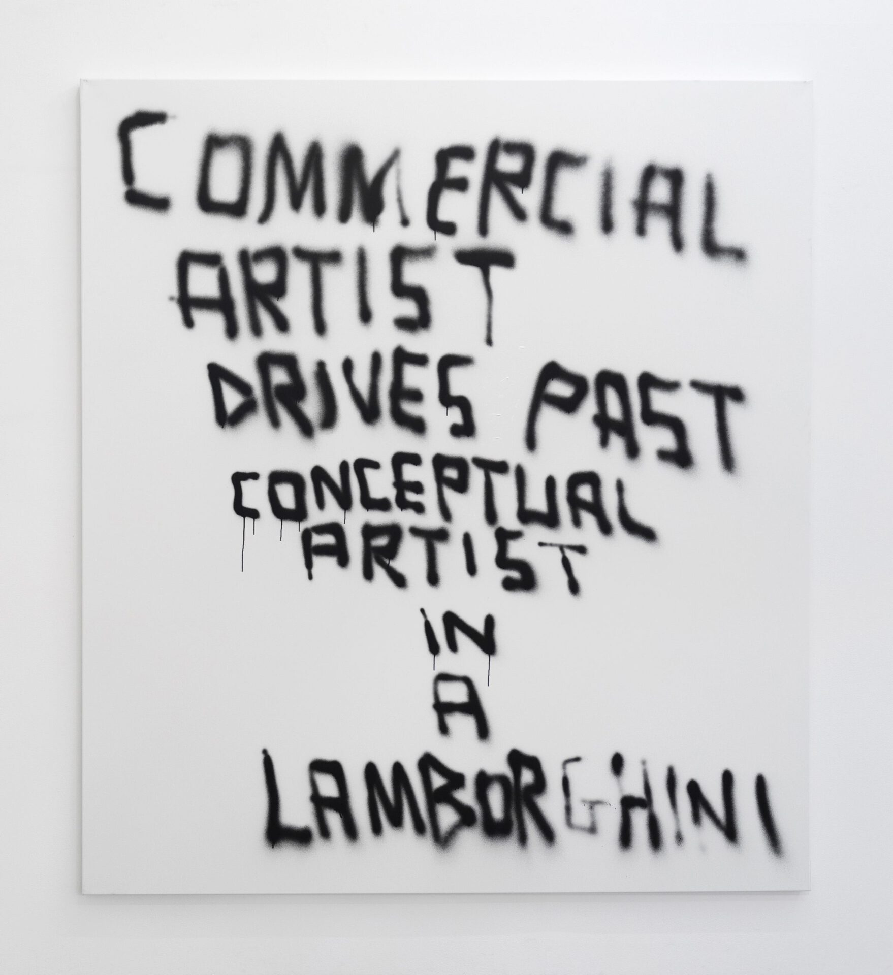 Richie Culver, Lamborghini, 2022, Acrylic and lacquer on canvas, 200 x 180 cm, 78 3/4 x 70 7/8 in