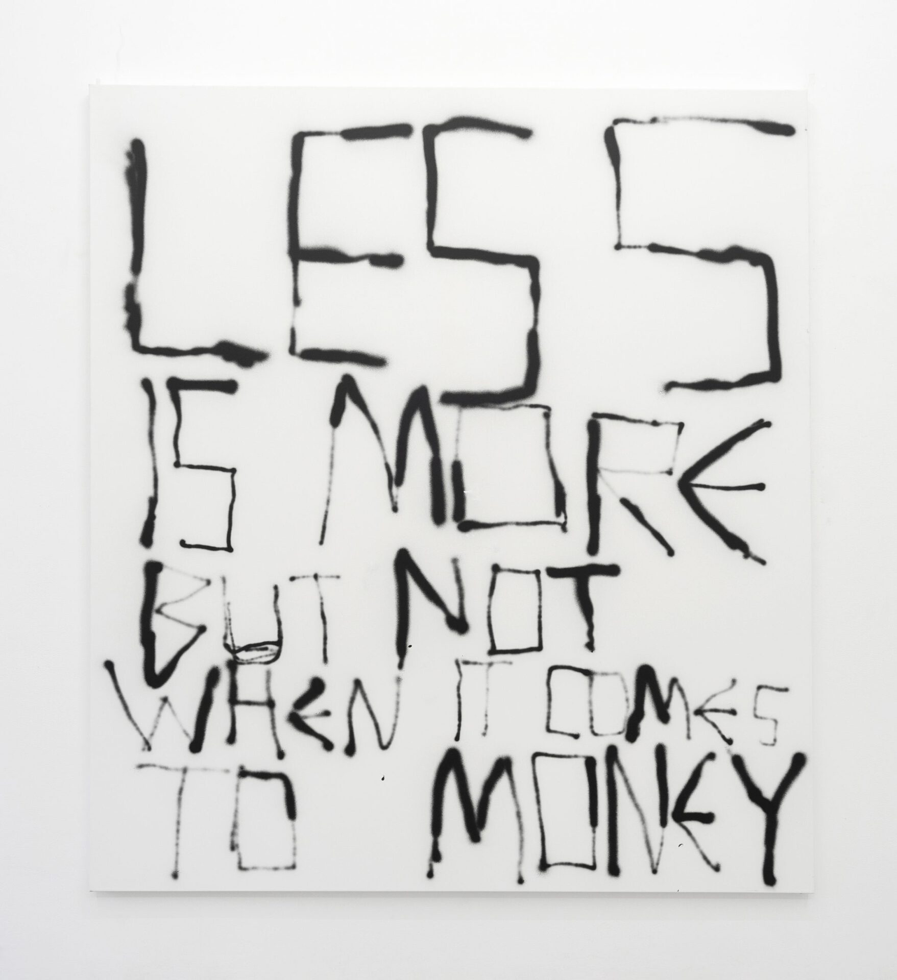 Richie Culver, Less is more, 2022, Acrylic and lacquer on canvas, 200 x 180 cm, 78 3/4 x 70 7/8 in