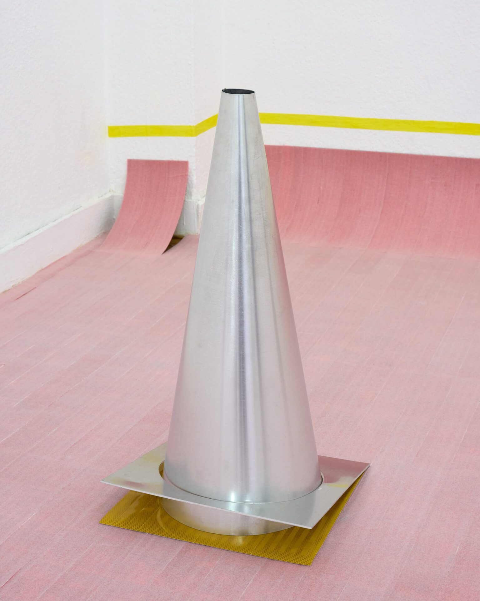 Katerina Matsagkos, Safety Testing, Floating Agents, 2022, Aluminum, 73x37x37 cm