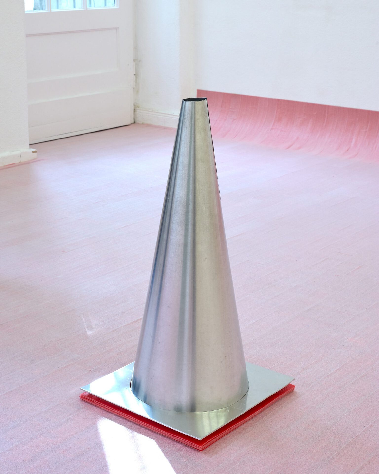 Katerina Matsagkos, Safety Testing, Floating Agents, 2022, Aluminum, 73x37x37 cm