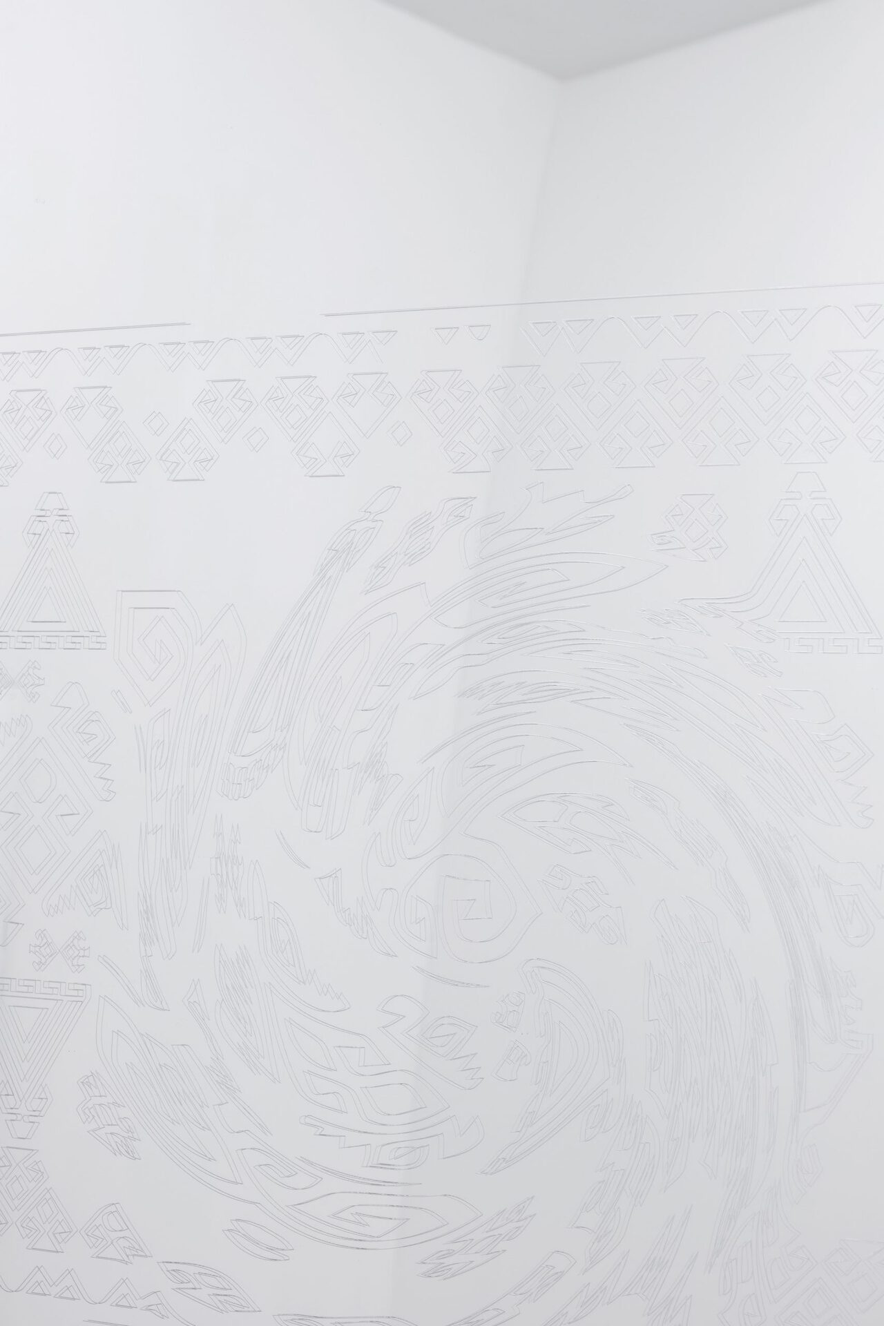 Ceylan Öztrük, detail, Untitled, 2022, Plexiglass, 179 x 85 x 17 cm