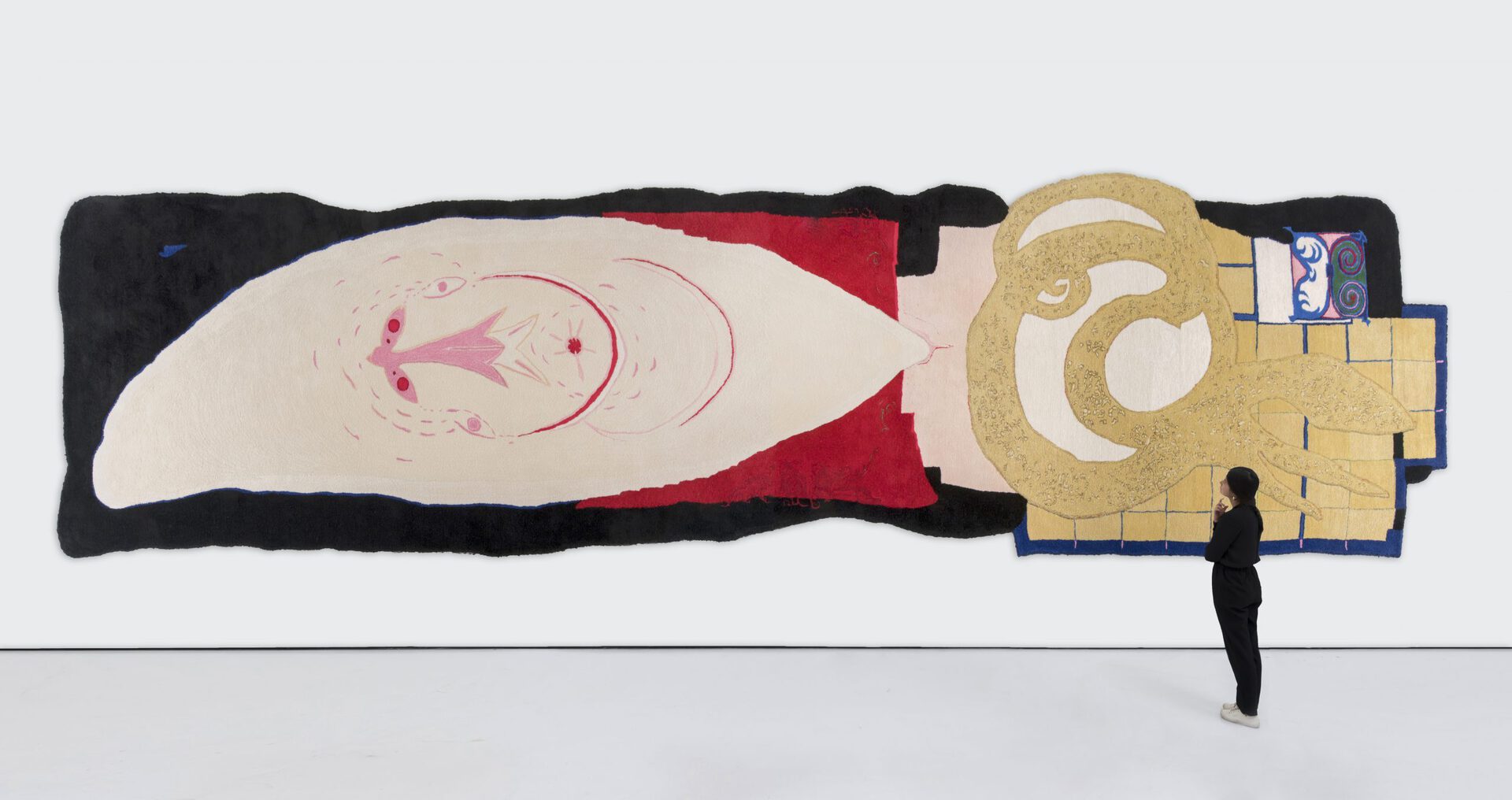 Lux Miranda, "EQUINOX X", 2021, tufted wool on canvas, 260x980 cm