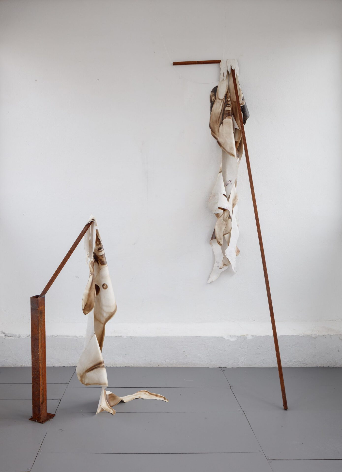 Shamil Shaaev, No title, 2022 Metal, oil on canvas