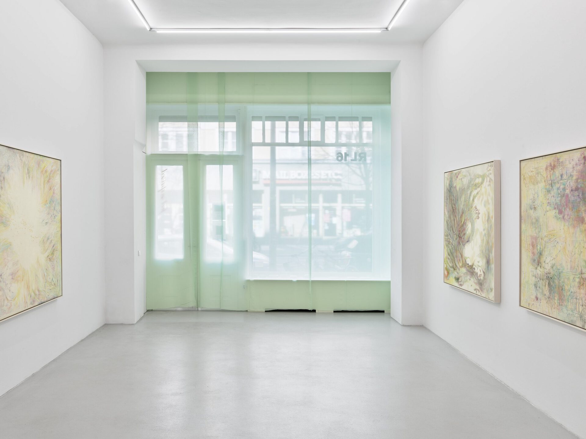 Aya Onodera, "Spurenelemente", Exhibition View 1, RL16, 2022, Berlin, Photo: Eric Tschernow