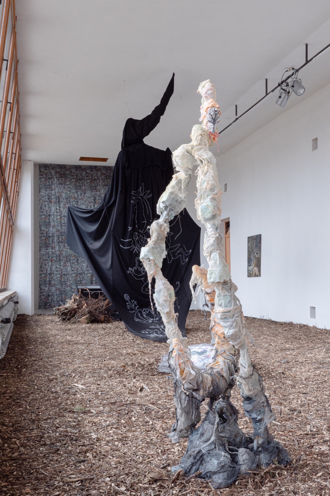 Tales from The Dark Forest, installation viewAnna Slama &amp; Marek Delong Swan mixed media, 2019