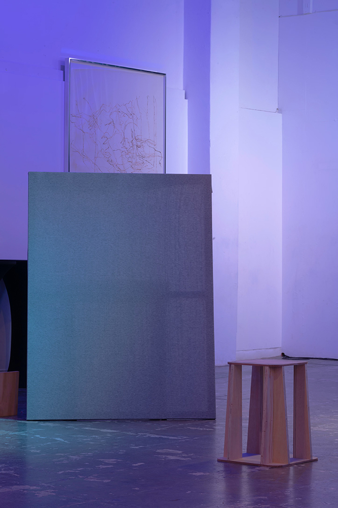 Alexander Muret, Streetlight Base To Be Titled (Furniture), Plywood, 20 x 14 x 14 in. / 51 x 35 ½ x 35 ½ cm.