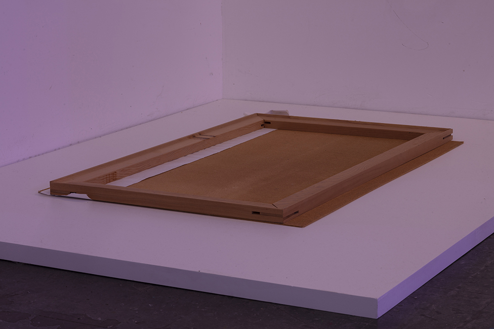 Alexander Muret, Untitled Imagined Poster, Stretcher bar, poster board, poster paper, 40 x 29 in. / 101 ½ x 73 ½ cm.