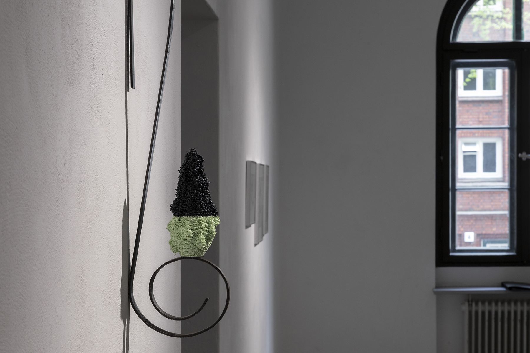 Jaewon Kim, Serene Time, 2022, Metal, 3D printed PLA & TPU, 78 × 12 × 22cm