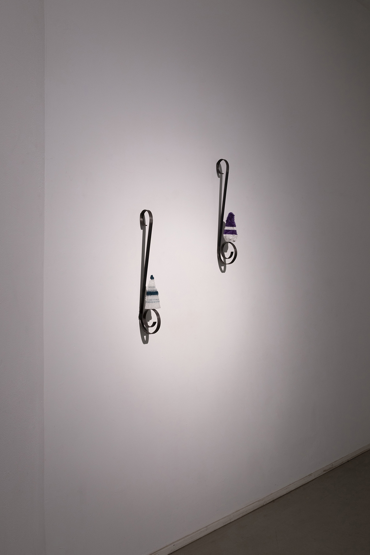 Jaewon Kim, Serene Time, 2022, Metal, 3D printed PLA & TPU 2 Objects, 65 × 12 × 18cm