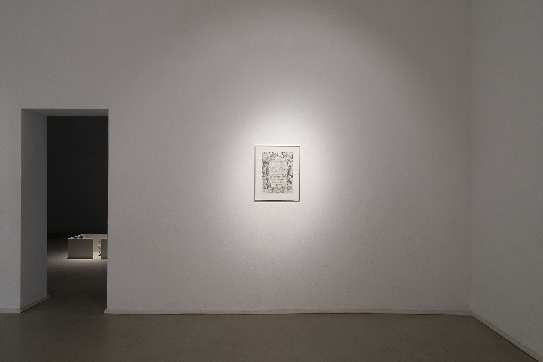 Soyon Jung, Katerina, 2020, Etching on handmade paper in aluminum frame, 43,5 × 33 cm