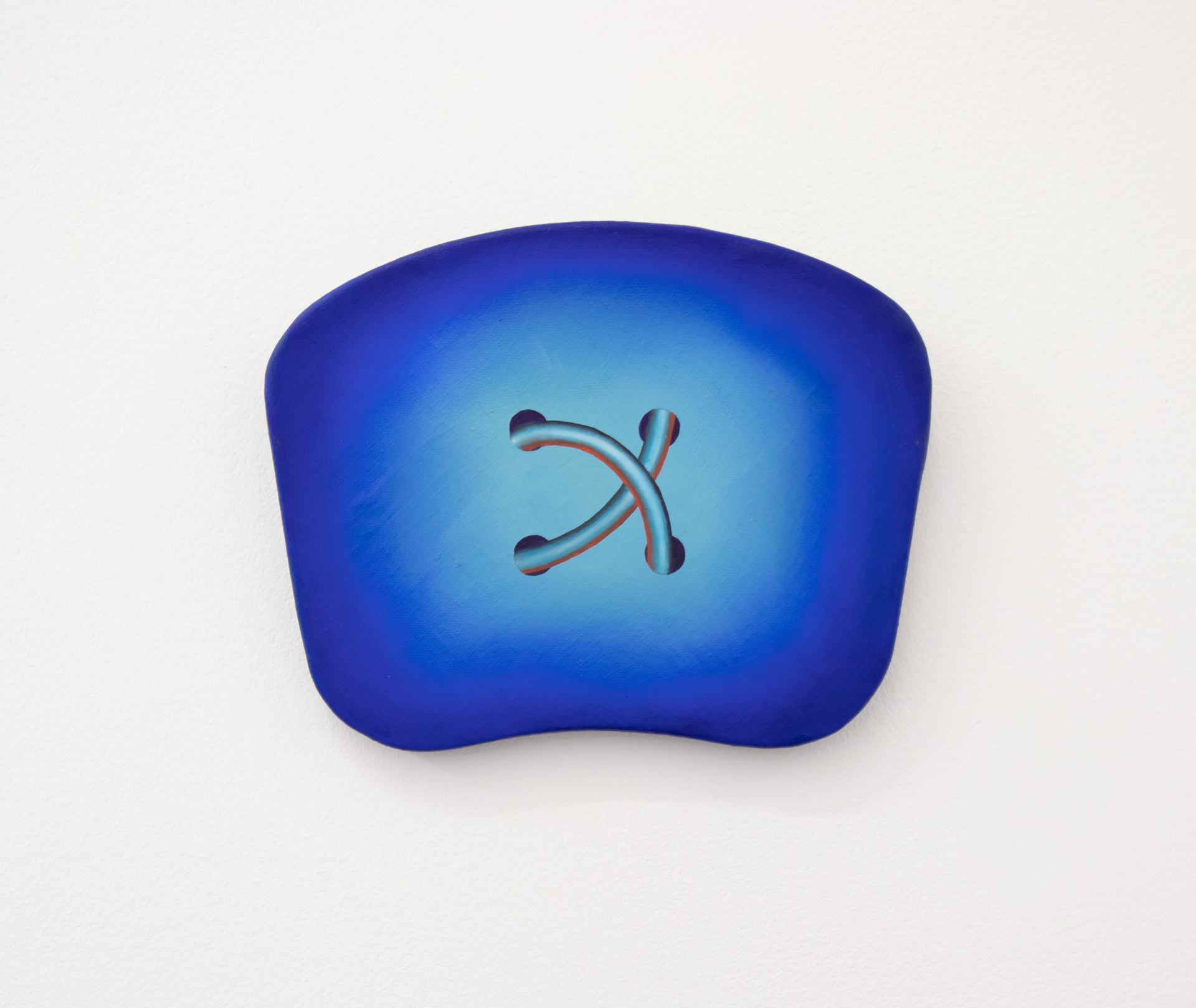 ultra-marine minijob #6, 2022, oil on linen, 21 x 27 cm