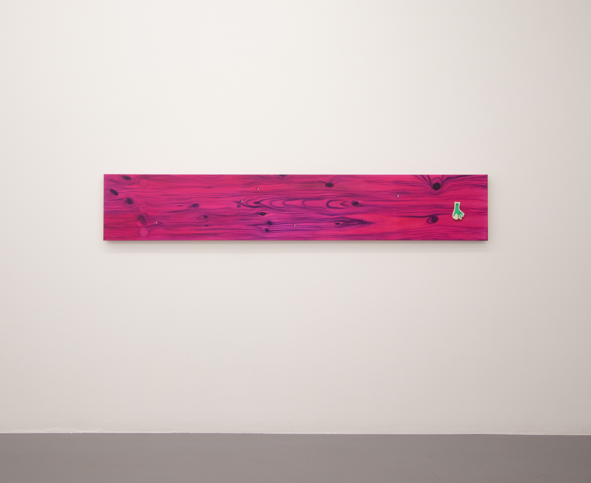 Plan A, 2022, oil on linen, 30 x 174,5 cm