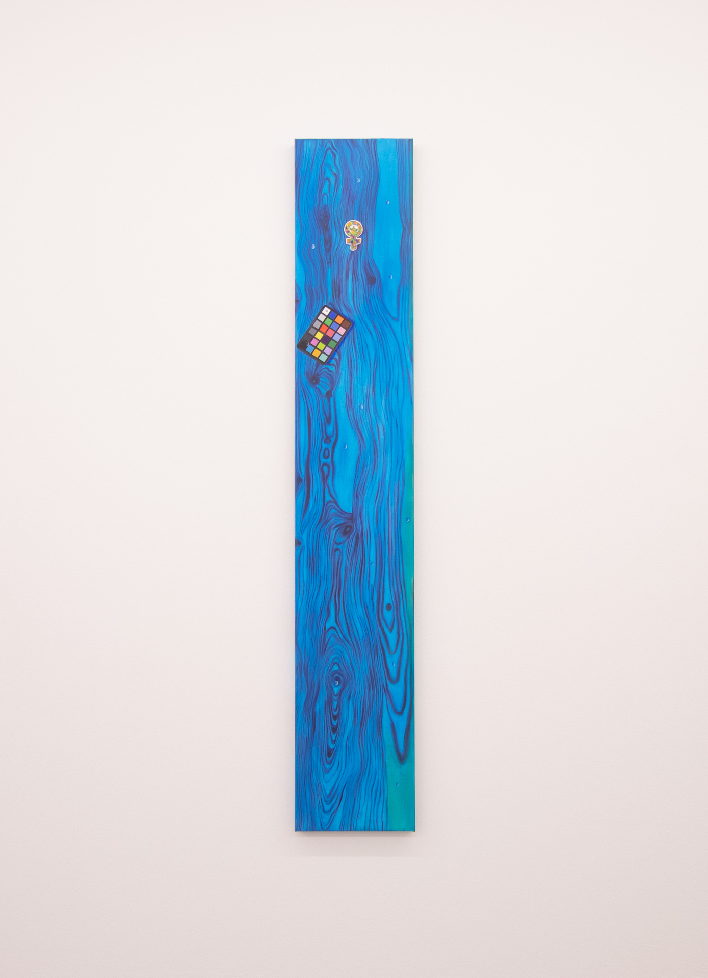 Plan B, 2022, oil on linen, 174,5 x 30 cm