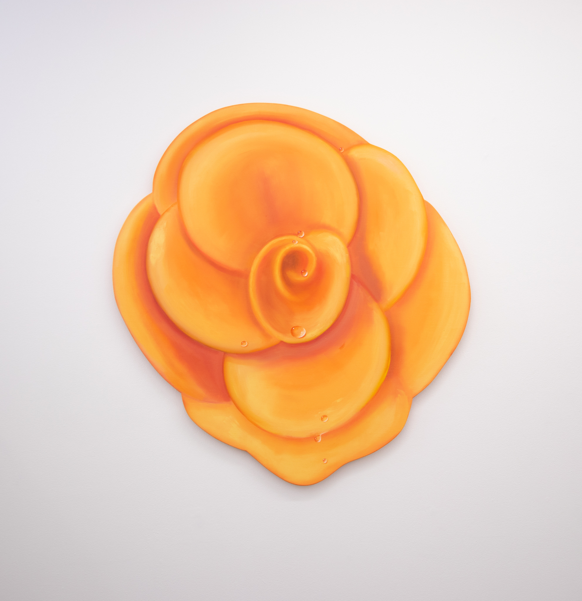 Orange Present, 2022, oil on linen, 121 x 112 cm
