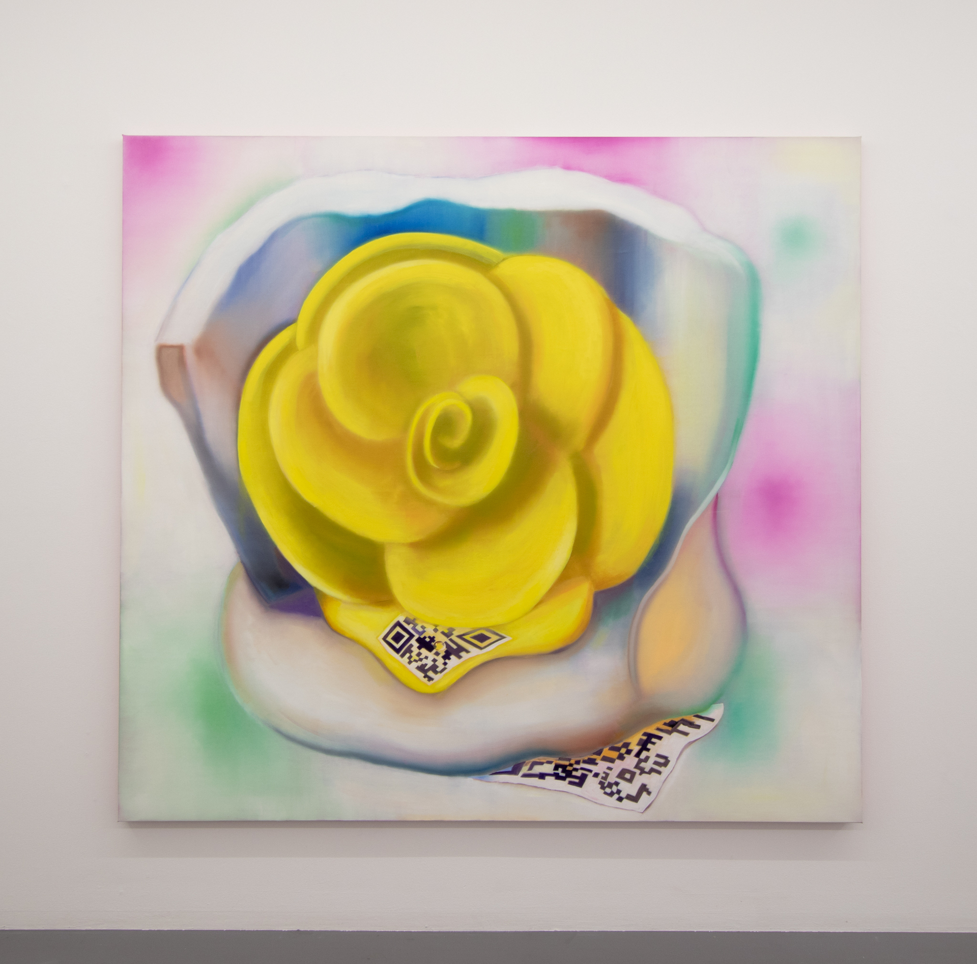 Yellow Present, 2022, oil on linen, 185 x 200 cm