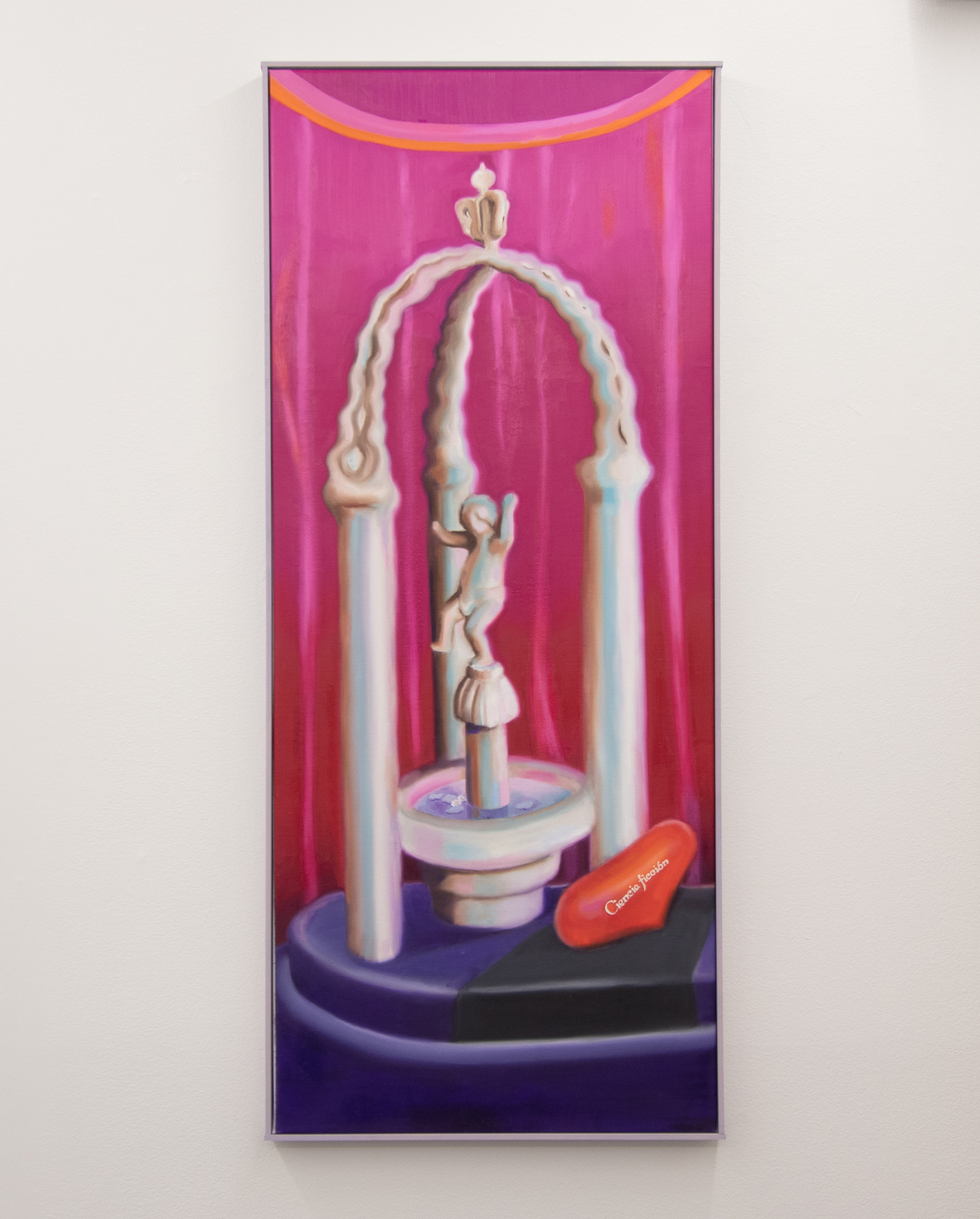 Ciencia ficcìon, 2021, oil on linen, 121 x 50 cm