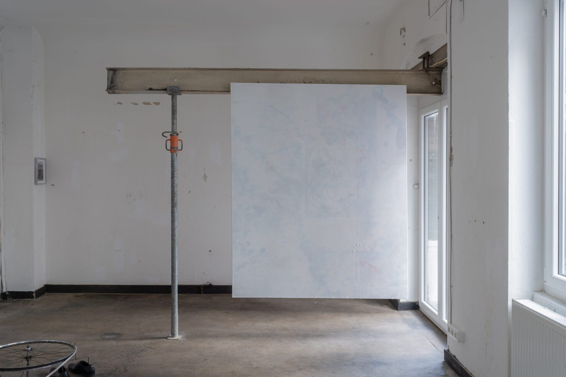 Lydia Ericsson Wärn, Trace Evidence, 2022, oil on sewn canvas, 195x160 cm