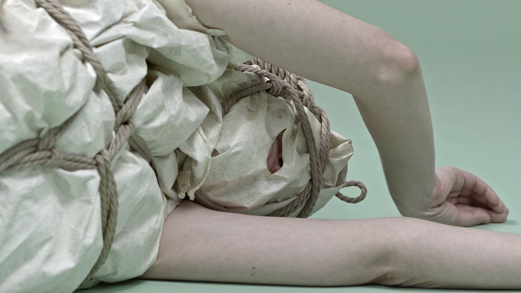 İz Öztat & Ann Antidote, video still from Suspended (2019).