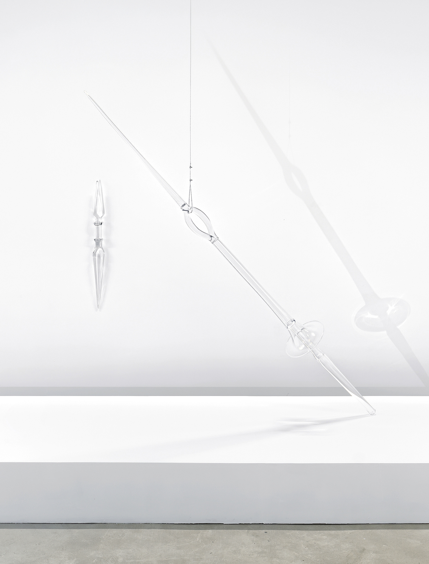 Floryan Varennes, Fin'Amor, Flirt, 2018-2022 medieval glass weapons, variables dimensions.