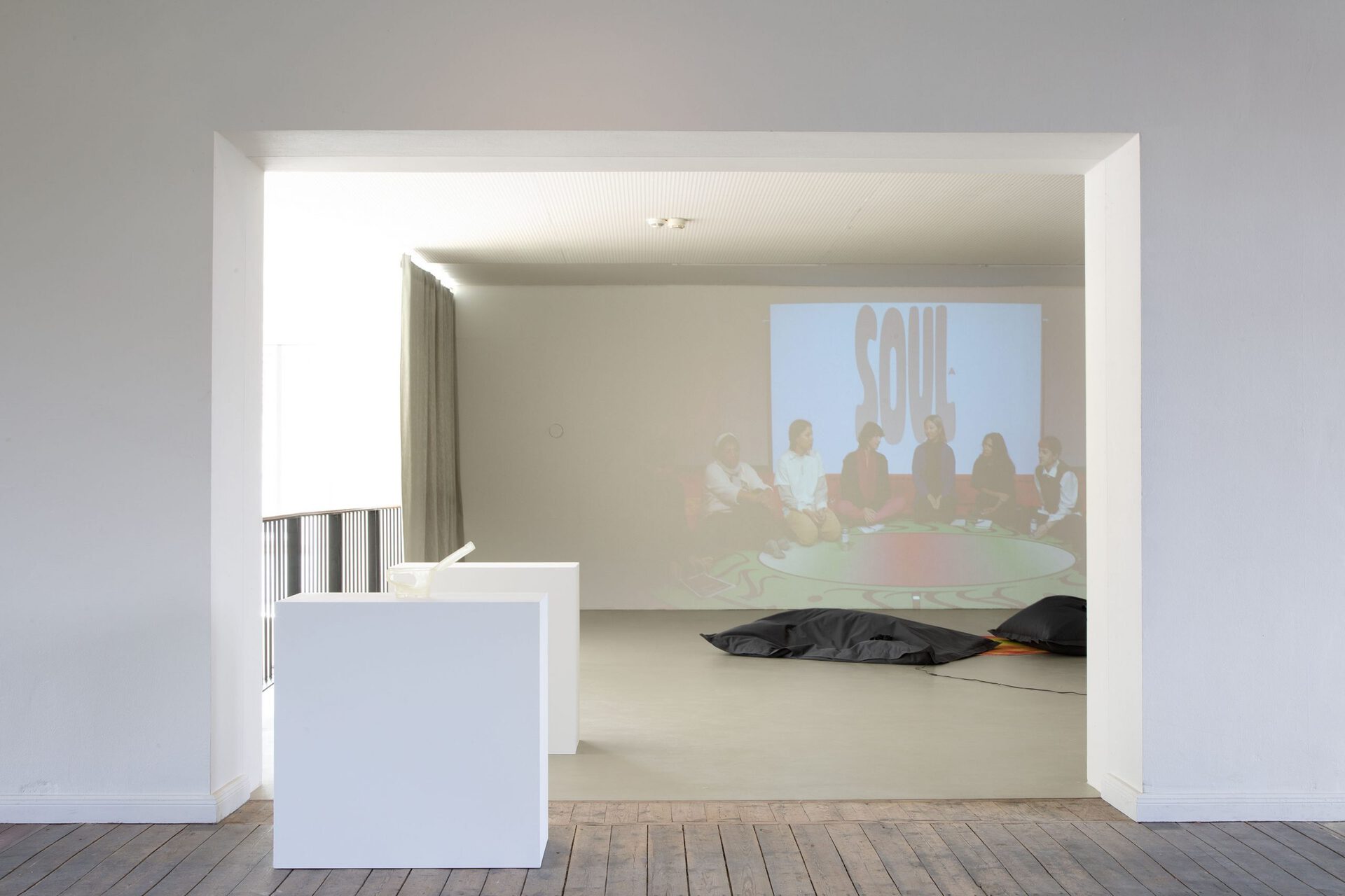 15 Dina El Kaisy Friemuth & Leonie Kellein: INHABITATIONS, 2022, Installation View, M.1 Arthur Boskamp-Stiftung. Photo: Jens Franke.