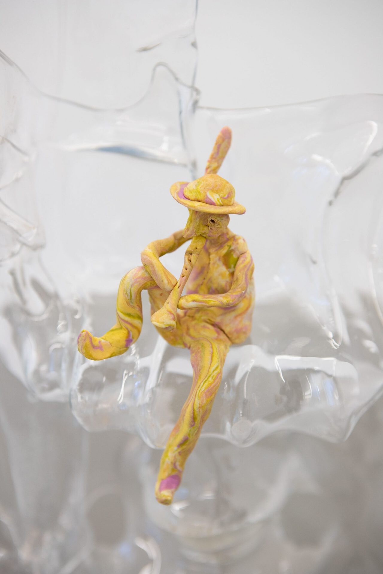 Detail,Jürgen Baumann, Portal III (stoned sun) Polystyrene, Fimo, 253 x 160 x 20 cm, 2020