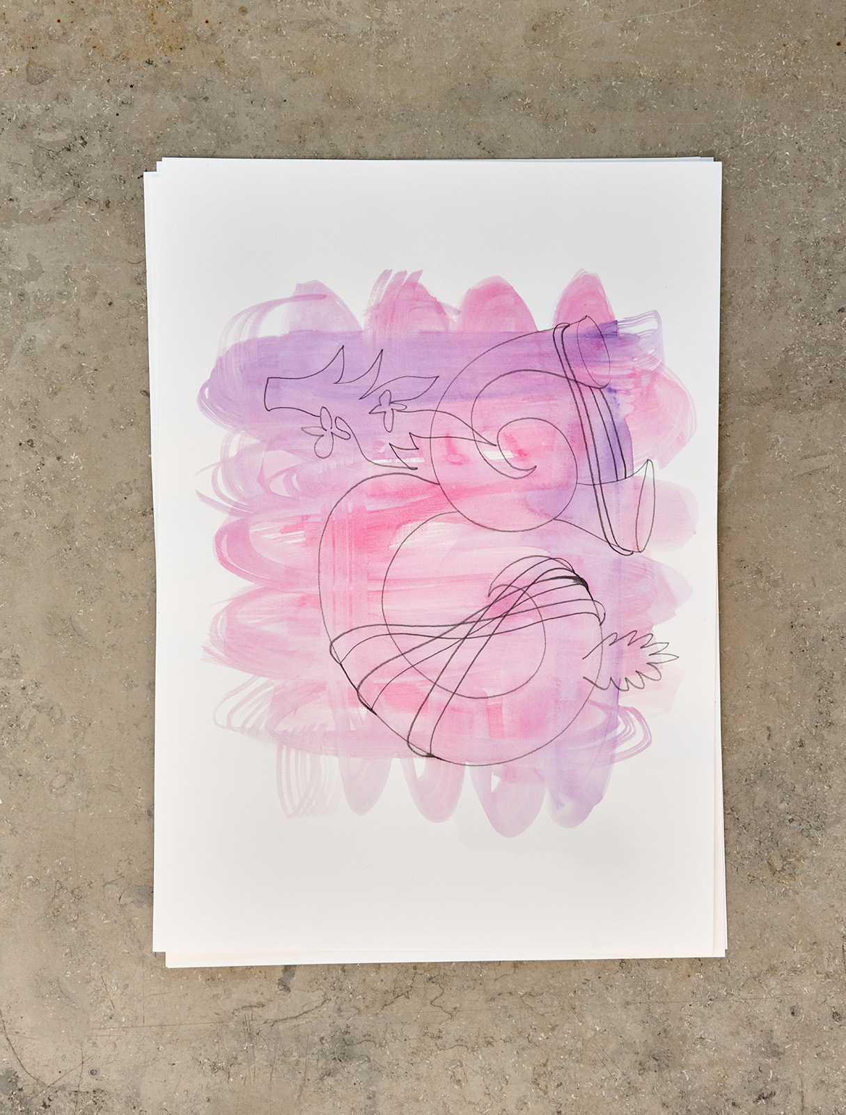 Elisaveta Braslavskaja, Dast-Bāf Drawings, 2022, Detail