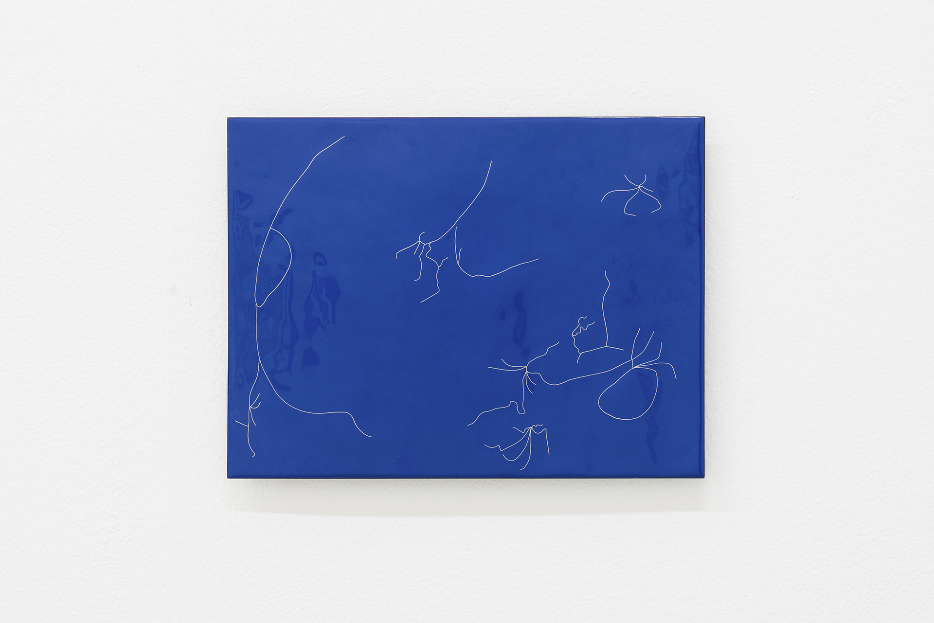 Marie-Michelle Deschamps, Neap Note, 2022 vitreous enamel, fine silver on copper 22,9 cm x 30,5 cm